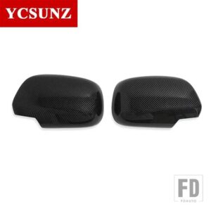 トヨタ ABS ドアミラーカバー ハイラックス VIGO SR5 2005 2006 2007 2018 2009 2010-2014 ピックアップトラックカーアクセサリー - new carbon fiber