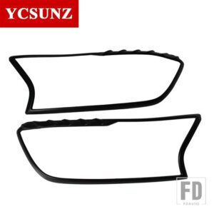 フォード ABS ヘッドライトカバーレンジャー WILDTRAK T7 T8 2016-22 アクセサリーヘッドライトランプフード YCSUNZ - black2