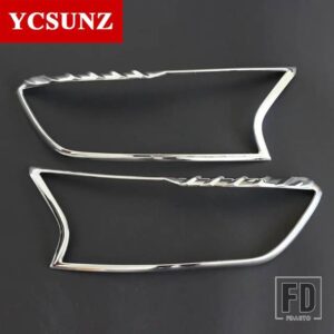 フォード ABS ヘッドライトカバーレンジャー WILDTRAK T7 T8 2016-22 アクセサリーヘッドライトランプフード YCSUNZ - Chrome2
