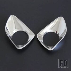 日産 ABS フォグライトカバーアクセサリー ナバラ NP300 フロンティア 2015-20 ダブルキャビン YCSUNZ - Chrome