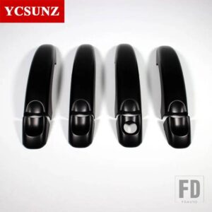 VW ABS ドアハンドルカバープロテクター アマロック 2009-19 カーアクセサリー - Black