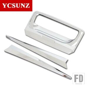 フォード 黒テールゲートハンドルトリムレンジャー WILDTRAK T6 T7 T8 2012-16-2019-21 アクセサリー - Chrome