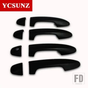 トヨタ ABS ドアハンドルカバー ハイラックス REVO ロッコ 2016-21 4 4 4 2 アクセサリー - Black