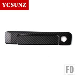 マツダ ABS テールゲートハンドルカバー BT50 BT-50 2012-20 スマートホールアクセサリーなし - carbon with hole