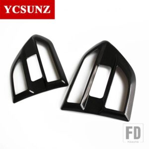 フォード ABS クロームサイドフェンダーベントカバートリムレンジャーエベレストエンデバー 2016-2019 T7 WILDTRAK - carbon