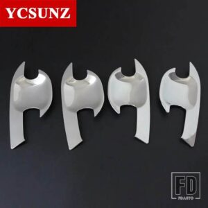 フォード 2012-2022 ドアハンドルボウルカバーエベレストエンデバーレンジャー WILDTRAK T6 T7 2012-18 アクセサリー - Chrome