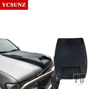 フォード ABS オレンジ黒ボンネットスクープフードレンジャー WILDTRAK T6 2012 2013 2014 ピックアップトラックカーアクセサリー - Matte Black