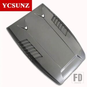 フォード ABS オレンジ黒ボンネットスクープフードレンジャー WILDTRAK T6 2012 2013 2014 ピックアップトラックカーアクセサリー - Silver