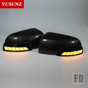 フォード ランニング LED ミラーカバーレンジャー 2012-2019 2020 T6 T7 T8 WILDTRAK ダブルキャビンライト付き 2021 - new carbon fiber