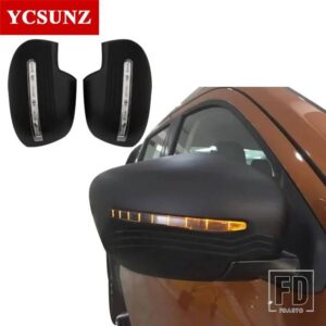 日産 サイドミラーカバー LED 付き ナバラ NP300 2014-18 2020 2021 2022 フロンティア 2015 外装部品 - Black