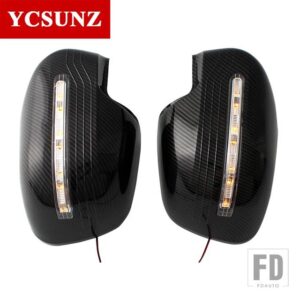 日産 サイドミラーカバー LED 付き ナバラ NP300 2014-18 2020 2021 2022 フロンティア 2015 外装部品 - New CARBON