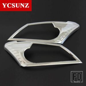 いすゞ ABS ヘッドライトカバートリム MU-X MUX 2013-16 マットブラックランプフードカーアクセサリー YCSUNZ - Chrome