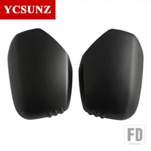 三菱 ミラーカバー L200 トリトン 2006-14 アクセサリーダブルキャブブラックカーボン - Black
