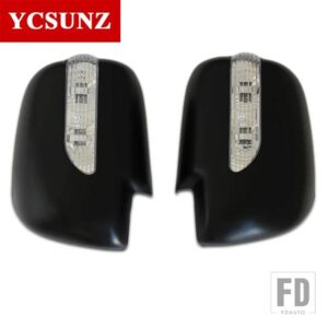 トヨタ ミラーカバーとインジケーター ハイラックス VIGO SR5 2012 2013 2014 バックミラーカバーフォーチュナーダブルキャビンアクセサリー - Black