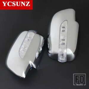 トヨタ ミラーカバーとインジケーター ハイラックス VIGO SR5 2012 2013 2014 バックミラーカバーフォーチュナーダブルキャビンアクセサリー - Chrome