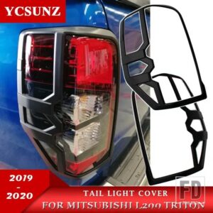 三菱 テールライトカバー トライトン L200 2019-21 RAM 1200 STRADA STRAKAR BARBARIAN リアランプライトトリム YCSUNZ - old carbon fiber