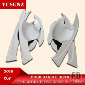 メルセデスベンツ ドアハンドルボウルカバーアクセサリー X クラス 2018 2019 ブラッククロームカーボンカラードアハンドル部品 YCSUNZ - Chrome