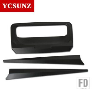 フォード クロームテールゲートトリムカバーレンジャー WILDTRAK T6 T7 T8 2012-21 スタイリング - Black