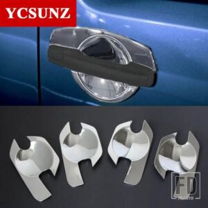 日産 ABS ドアハンドルカバーアクセサリー フロンティアナバラ D40 2006-13 プレート部分 - chrome handle inser