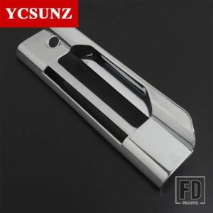 フォード ABS テールゲートボウルカバーレンジャー WILDTRAK 2022 2023 2024 スポーツ XLT リアハンドルダブルキャブカーアクセサリー YCSUNZ - Chrome 1Pcs