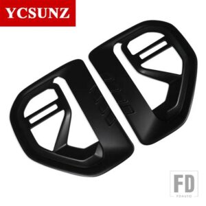 フォード ABS サイドベントカバープロテクターレンジャー WILDTRAK T9 2022 2023 2024 スポーツ XLS XL ダブルキャビン車 ACCESSOIRES YCSUNZ - Black