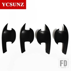 トヨタ ABS ドアハンドルボウル挿入カバー フォーチュナー SW4 2012 2013 2014 カーアクセサリー YCSUNZ - black(with fortuner)