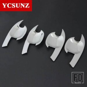 トヨタ ABS ドアハンドルボウル挿入カバー フォーチュナー SW4 2012 2013 2014 カーアクセサリー YCSUNZ - Chrome