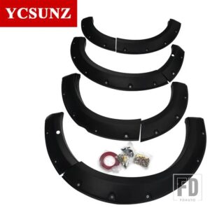 フォード 9インチホイールアーチフェンダーフレアマッドガードエベレスト 2022 2023 2024 カーアクセサリー YCSUNZ - with sensor hole