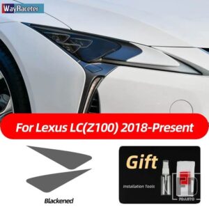 レクサス スモークブラック TPU ステッカーヘッドライトフィルム ES 300H NX CT GS は LC LS RX LX570 RC UX GX F スポーツ 2022 - LC 18-On