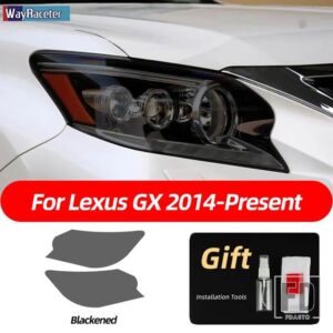 レクサス スモークブラック TPU ステッカーヘッドライトフィルム ES 300H NX CT GS は LC LS RX LX570 RC UX GX F スポーツ 2022 - GX 14-On
