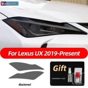 レクサス スモークブラック TPU ステッカーヘッドライトフィルム ES 300H NX CT GS は LC LS RX LX570 RC UX GX F スポーツ 2022 - UX 19-On