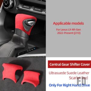 レクサス ULTRASUEDE トップスエードラップギアシフトノブトリムカバー LX600 2022 2023 LX LX500D J310 アクセサリー - Right Hand Drive 1