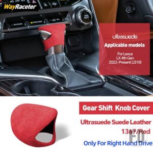 レクサス ULTRASUEDE スエードラップギアシフトノブトリムカバー LX 600 2022-24 LX600 J310 LX500D アクセサリー - Right Hand Drive9