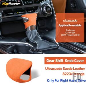 レクサス ULTRASUEDE スエードラップギアシフトノブトリムカバー LX 600 2022-24 LX600 J310 LX500D アクセサリー - Right Hand Drive11