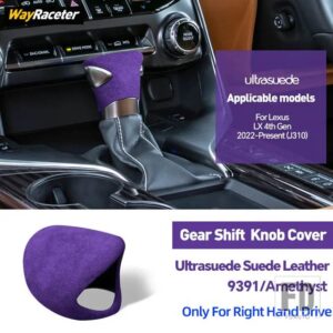 レクサス ULTRASUEDE スエードラップギアシフトノブトリムカバー LX 600 2022-24 LX600 J310 LX500D アクセサリー - Right Hand Drive13