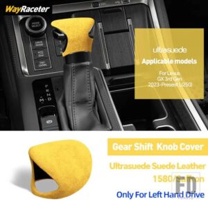 レクサス ULTRASUEDE スエードラップギアシフトノブトリムカバー GX550 2023 2024 GX J250 インテリアアクセサリー - Left Hand Drive6