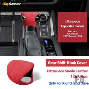 レクサス ULTRASUEDE スエードラップギアシフトノブトリムカバー GX550 2023 2024 GX J250 インテリアアクセサリー - Right Hand Drive8