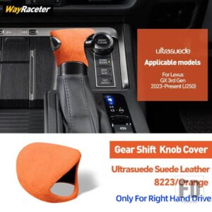 レクサス ULTRASUEDE スエードラップギアシフトノブトリムカバー GX550 2023 2024 GX J250 インテリアアクセサリー - Right Hand Drive9