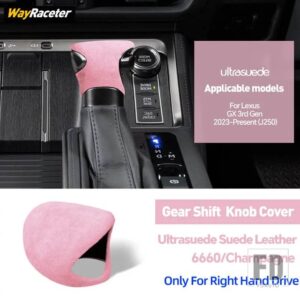 レクサス ULTRASUEDE スエードラップギアシフトノブトリムカバー GX550 2023 2024 GX J250 インテリアアクセサリー - Right Hand Drive11