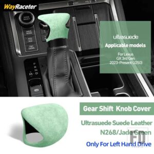 レクサス ULTRASUEDE スエードラップギアシフトノブトリムカバー GX550 2023 2024 GX J250 インテリアアクセサリー - Left Hand Drive4