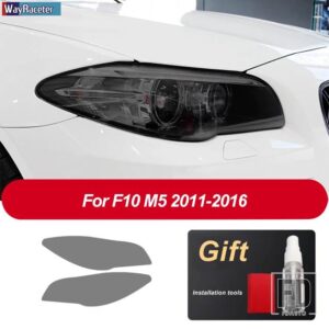 BMW ヘッドライトフィルムフロントスモークブラック TPU ステッカー M2 F87 M3 F80 M4 F82 F83 M5 F10 F90 M6 M8 I3 I8 Z4 E89 G29 - M5 F10 11-16