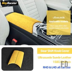 メルセデスベンツ ULTRASUEDE スエードラップ収納アームレストボックスパネルトリムカバー C W205 C205 A205 S205 W206 S206 2023 2024 AMG - 2015-20216