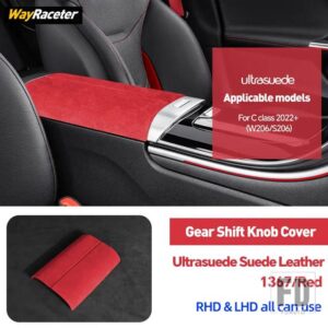 メルセデスベンツ ULTRASUEDE スエードラップ収納アームレストボックスパネルトリムカバー C W205 C205 A205 S205 W206 S206 2023 2024 AMG - 2022-On9
