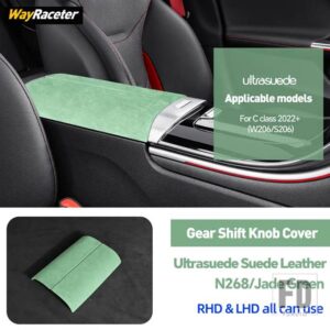 メルセデスベンツ ULTRASUEDE スエードラップ収納アームレストボックスパネルトリムカバー C W205 C205 A205 S205 W206 S206 2023 2024 AMG - 2022-On11