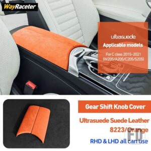 メルセデスベンツ ULTRASUEDE スエードラップ収納アームレストボックスパネルトリムカバー C W205 C205 A205 S205 W206 S206 2023 2024 AMG - 2015-20212