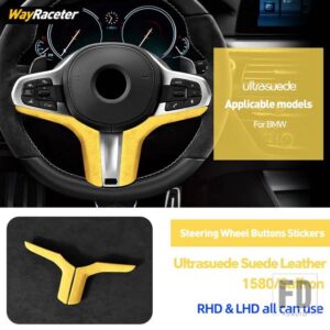 BMW ULTRASUEDE ステアリングホイールカバー X3 G01 F97 X4 G02 F98 X5 M F95 G05 X6 F96 G06 G29 G87 M3 G80 G81 M4 G82 G83 M5 F90 - light green