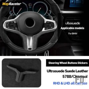 BMW ULTRASUEDE ステアリングホイールカバー X3 G01 F97 X4 G02 F98 X5 M F95 G05 X6 F96 G06 G29 G87 M3 G80 G81 M4 G82 G83 M5 F90 - Black
