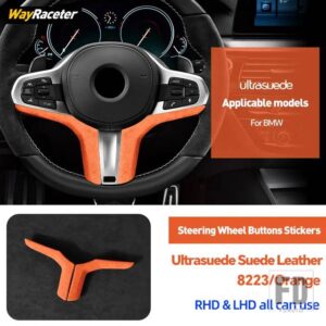 BMW ULTRASUEDE ステアリングホイールカバー X3 G01 F97 X4 G02 F98 X5 M F95 G05 X6 F96 G06 G29 G87 M3 G80 G81 M4 G82 G83 M5 F90 - SKY BLUE