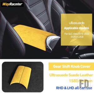 メルセデスベンツ ULTRASUEDE スエードラップ収納アームレストボックスパネルトリムカバー GLCクラス 2023 2024 X254 C254 AMG X253 C253 - X253 C253 16-226