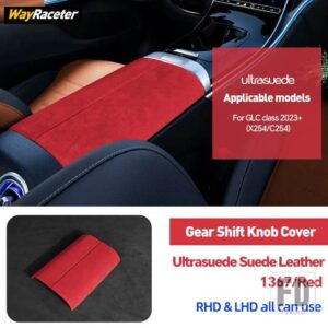 メルセデスベンツ ULTRASUEDE スエードラップ収納アームレストボックスパネルトリムカバー GLCクラス 2023 2024 X254 C254 AMG X253 C253 - X254 C254 23-On8